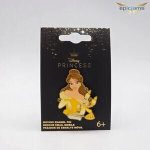 Loungefly Disney Beauty and The Beast Belle Book Moving Enamel Pin New